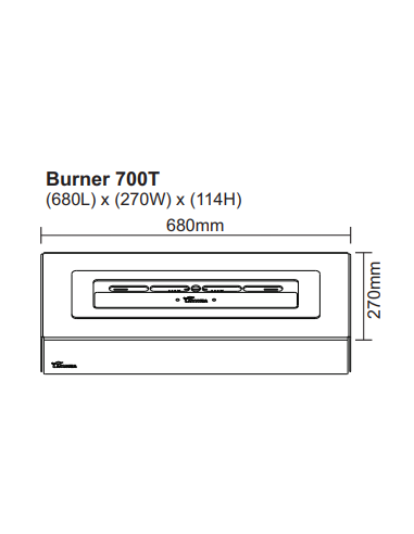 LACUNZA BIOETANOL BURNER 700 T